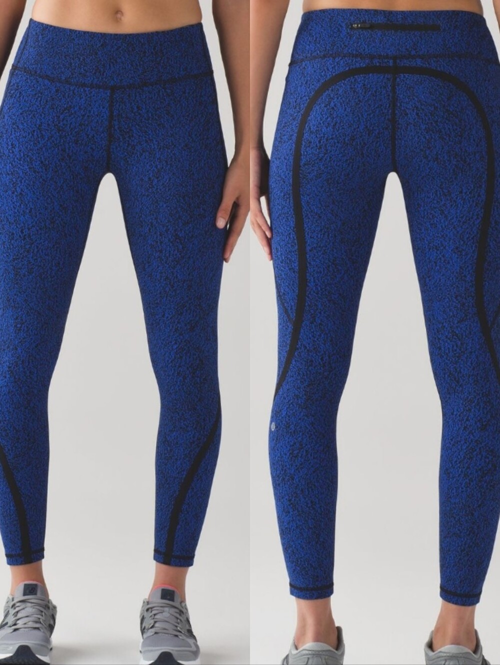 {8} Lululemon On Track Tight Circuit Cerulean Black Blue